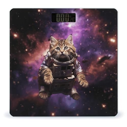 Báscula digital A Cat in Outer Space para baño miniatura 1