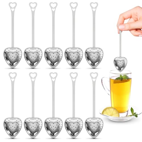 El Mejor Listado de Infusores más recomendados. 44 10 Piezas Infusor De Te, Infusor De Te Y Tisanas, Infusionador De Te,Adecuado Para Todos Los Tés De Hojas Vivas, Hierbas, Especias, Incluyendo Té Negro