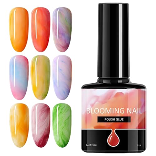 Ruwshuuk Gel | Esmalte de uñas en gel degradado | 7,3 ml de líquido degradado rápido transparente para manicura, boda, salón, mujeres, jóvenes, escenarios, viajes, celebraciones