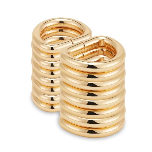 DEVPSISR 50pcs Metal D Ring Buckle for Purse Hardware Sewing Accessories Crafts Hand DIY,Gold,1/2 inch