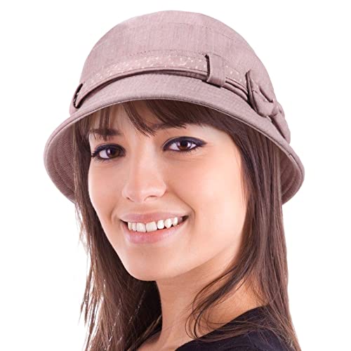 Colorsun Women's 1920S Retro Foldable Cap Wide Brim Lady Vintage Style Cloche Stylish Bucket Hat #TOP8