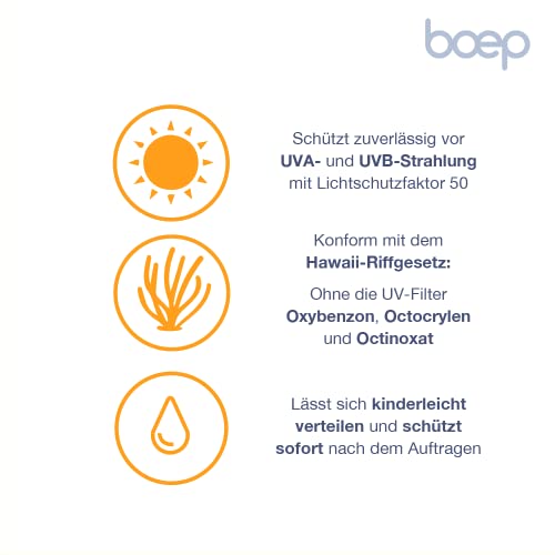 Allergie Sonnencreme Boep Sensitiv mit LSF 50 für empfindliche Haut