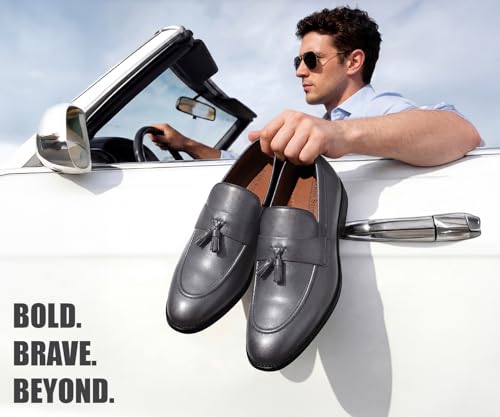Image of LOUIS STITCH Men's Shoes Tassel Style Comfortable Moccasins for Men (RGMCPLTA)