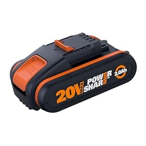 WORX WA3551.1 Accu 20V – oplaadbare batterij voor alle WORX apparaten – 2000mAh Li-Ion accu PowerShare, Zwart en Oranje