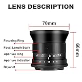 7artisans 12mm F2.8 Mark Ⅱ Ultra Wide Angle APS-C Manual Focus Prime Lens Compatible for Fujifilm Fuji Camera X-A1 - Image 4