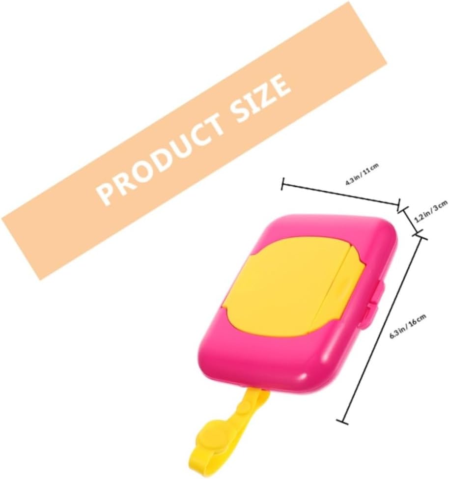 Outanaya Portable Wipes Dispenser Box Refillable Wet Tissue Holder Travel Wipe Case Outdoor Use for Diaper Bags