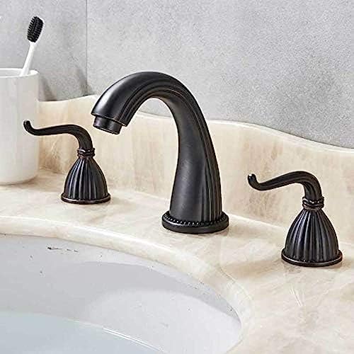 Robinet mitigeur de salle de bain 3 trous eau chaude et froide