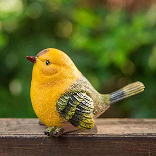 Figurines d'oiseaux réalistes pour décorer le patio et la cour extérieure