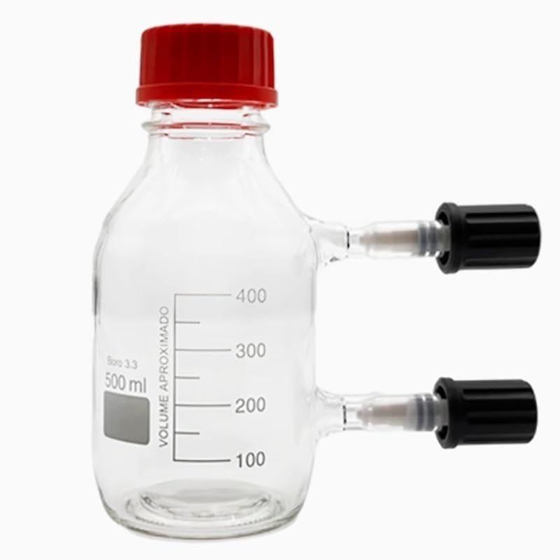 Fermentation Reactor—Sealed Fermentation Bottles (250 mL, 500 mL, 1000 mL, 2000 mL), Suitable for Home Brewing and Laboratory use.(500ml A)