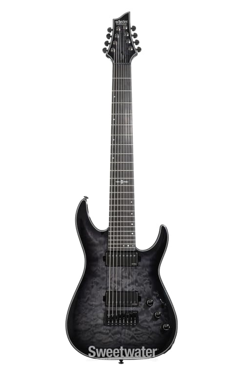 Amazon.com: Schecter Hellraiser Hybrid C-8 - Trans Black Burst