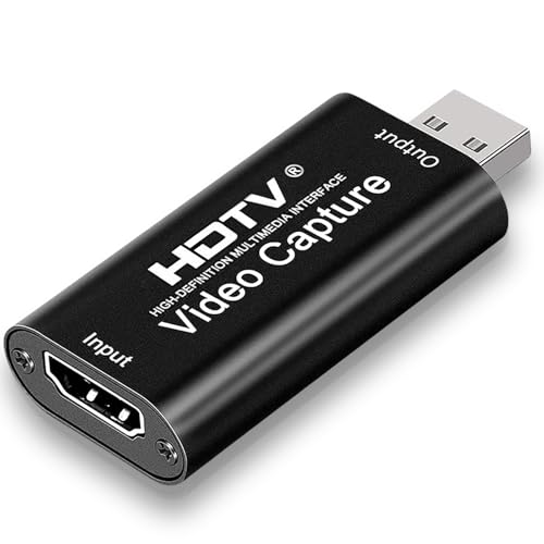 Scheda di acquisizione video, Video Game Capture Card HD 1080P, Acquisizione video gioco HDMI per editing video/giochi/streaming/videoconferenza