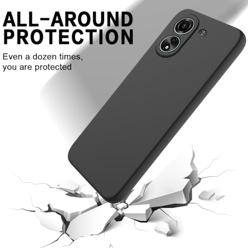 Image of SPAZY CASE Compatible with Redmi 13C 4G Back Cover | Liquid Silicone Gel Rubber Case with Soft Silicone + Smooth Surface Ultra Slim Cover for Redmi 13C 4G - Black