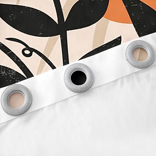 Cortinas de hojas tropicales con ojales superiores para decoración de dormitorios 6