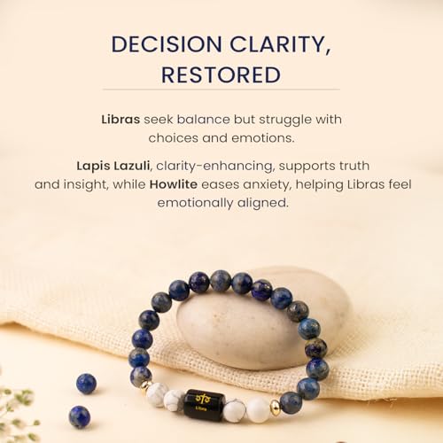 Image of Astrotalk Zodiac Bracelet with Raw Selenite Plate | Healing Crystals for Protection & Emotional Balance | Citrine & Tiger Eye | Bracelet for Man & Woman | Gift for Man & Woman