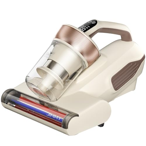 Image of Jimmy BX6 Lite Mattress Vacuum Cleaner with Dust Sensor, 15Kpa Suction & 600W Powerful Handheld Vacuums, Bed Vacuum with UV & Ultrasound, Hot Wind Technology (Light Weight,Corded, Beige)