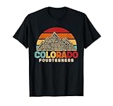 Colorado 14ers Fourteeners Rocky Mountain State Hiker Retro T-Shirt
