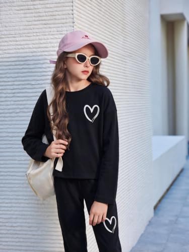 Image of Arshiner Girls 2 Piece Outfits Kids Trendy Tie Dye Sweatsuits Sets