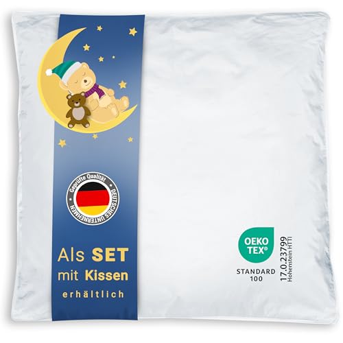 ZOLLNER Kinder & Kleinkinder Premium Daunenbettdecke aus 90% Daunen und 10%...
