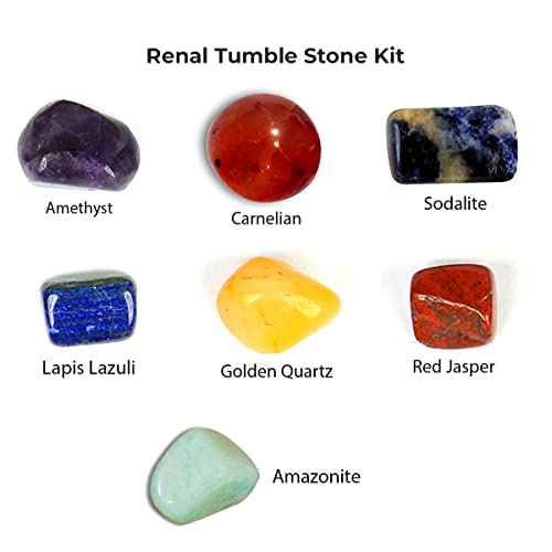Image of Reiki Crystal Products Certified Natural Crystal Tumble Stone Kit | Multiple Crystal Stone Sets for Meditation, Reiki, Chakra & Spiritual Practices
