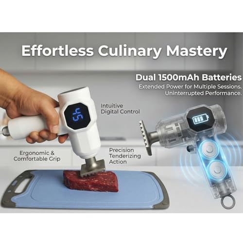 Trituradora de carne inalámbrica de 6 velocidades con cabezal de acero y pantalla de control 3