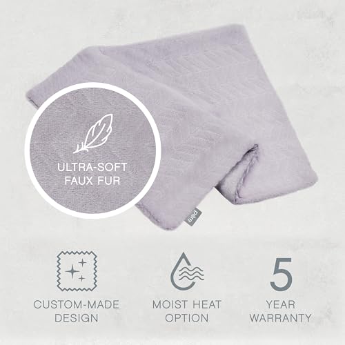 Image of Pure Enrichment PureRadiance Ultra-Wide Luxury Heating Pad, Patented Design, Soft Faux Fur, Micromink, 6 Heat Settings, Machine Washable, Large, 20 inchx24 inch (Amethyst Dusk)