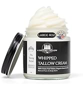 100% Grass Fed Beef Tallow For Skin - Face &amp; Body - All Natural Whipped Moisturizing Lotion Infus...