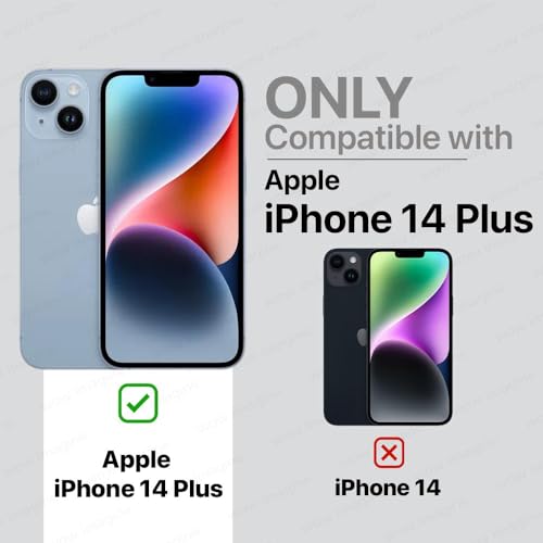 Image of WOW IMAGINE Ultimate Silicon Back Cover Case for Apple iPhone 14 Plus | Military Grade Drop Protection Shockproof Bumper | Anti-Slip Grip | Scratch Proof Micro-Fibre Cloth Inside (Forest Green)