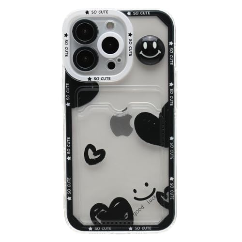 ONLYOU iPhone15pro p P[X ؍ TPU X}C jR J[hP[X J[h[ NA  킢 fB[X ACtH15v(iPhone15Pro ubN)