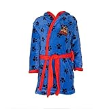 PAW PATROL Bademantel - Jungen/Kinder mit Chase Motiv, Farbe:Blau & Rot, Größe:98/104