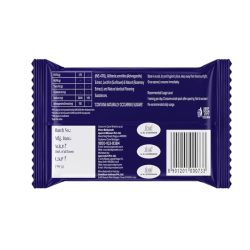 Image of Ayurvedant Blueberry Protein Bar, 6.7g High Protein, No Added Sugar, Energy Snack for Gym & Fitness, 20g