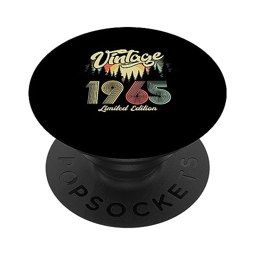 Regalos retro de cumpleaños vintage de 1965 para hombres y mujeres de los años 70 y 80 PopSockets PopGrip Intercambiable