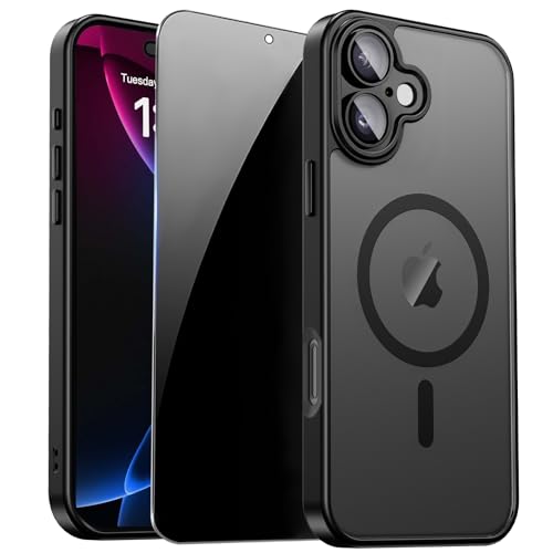 Image of for iPhone 17 Case with Privacy Screen Protector, Black