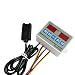 KAIBINY. AD 12 V ZFX-ST3022 LED cyfrowy podwójny termometr regulator temperatury termostat mikrokomputerowy Dual