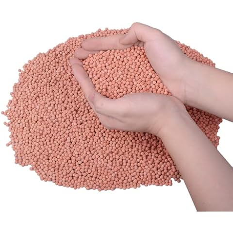 HOT SEAL 1.9 LB Clay Pebbles, 1/8'' Gardening Ceramsites Growing Media for Succulents Orchids, Aquaponics, Aquaculture Hydroponics. Ceramsite Clay Rocks Decor Cultivation, Leca for Plants Cover