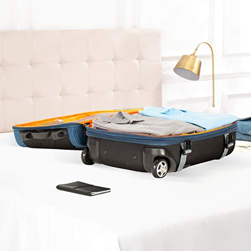 Amazon Basics Rolling Travel Duffel Bag Luggage with Wheels, Small, Green