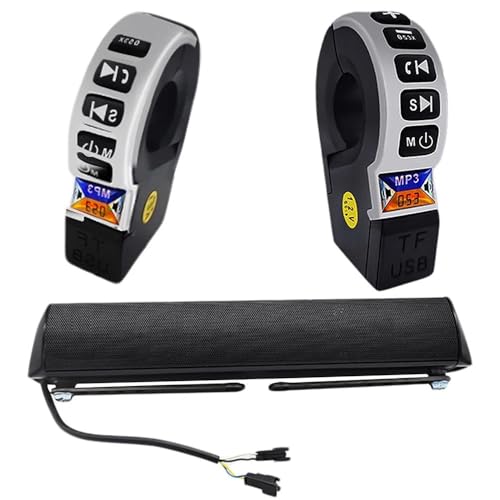 Haut-parleur de moto 12V pour guidon avec lecteur MP3 et amplificateur audio