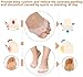 Toe Separator for Bunion Correction, Metatarsal Pads Ball of Foot Cushions-Toe Straightener Soft Gel Ball of Foot Pads (White)