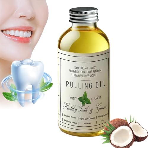 Aceite de coco para enjuagar los dientes, aceite de coco orgánico puro para enjuagar los dientes, potente aceite de coco orgánico para enjuagar los dientes, para ayudar a refrescar el aliento