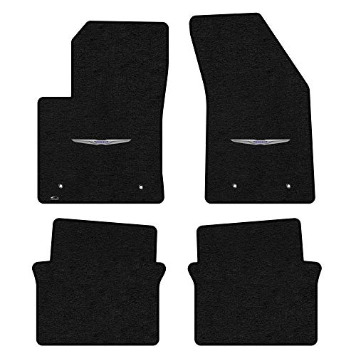 Lloyd Mats LogoMat Custom Floor Mats for Chrysler 200 Sedan 2012-2014 (Charcoal, 4PC - Fronts + Rears)