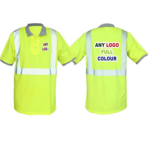 T-Shirt de Sécurité Haute Visibilité Salzmann Jaune Réfléchissant Multi Poches Téléphone