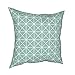 n/a Lignes nordiques Mint carré d'oreillers Polyester Imprimé Zip Decorative Home Cushion Cover 45 * 45cm (Color : A, Size : 45cm*45cm)