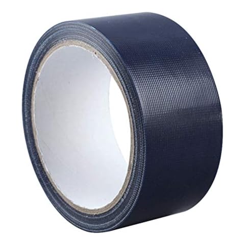 Healifty Duct Tape Waterproof Fabric Tape Gaffer Tape Matte Single Sided Tape for Stage Carpet Floor Repairing 5cmx13m (Dark Blue) Cover