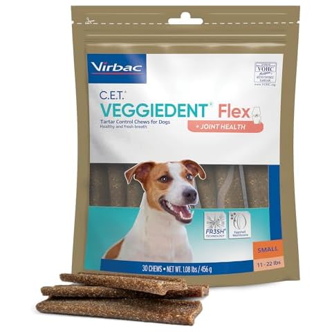 Virbac C.E.T. VEGGIEDENT Flex Tartar Control Chews for Dogs - Small Cover