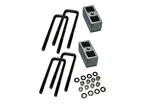 RealTruck SUPERLIFT SUSPENSION 3" Block Kit for Suburban/Blazer/Tahoe | Rear Lift Blocks, U-Bolts, & Hardware | 3238 | Fits 1988-1998 GM 1500 Pickup; 1992-1999 1500 Suburban/Blazer/Tahoe