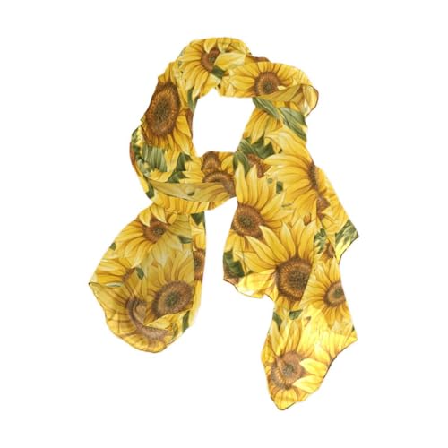 Lightweight Long Scarf Chiffon Shawls and Wraps for Women Fall Winter