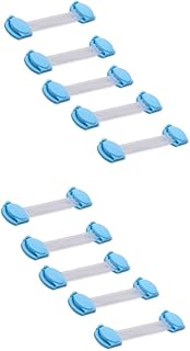 TOYANDONA 10 Peças Alça De Ombro Para Armário Trava De Armário Infantil Sem Broca Trava De Armário À Prova De Criança Travas De Armário Infantil Alças Ajustáveis Travas De Segurança Para