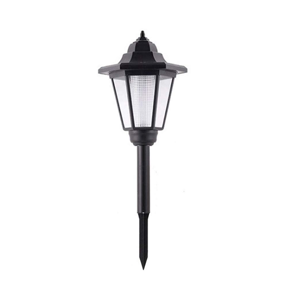 Garden Lights Outdoor Solar Light Waterproof Solar Power Hexagonal LED Lawn Lamp Pathway Courtyard Landscape Light Size 4pcs