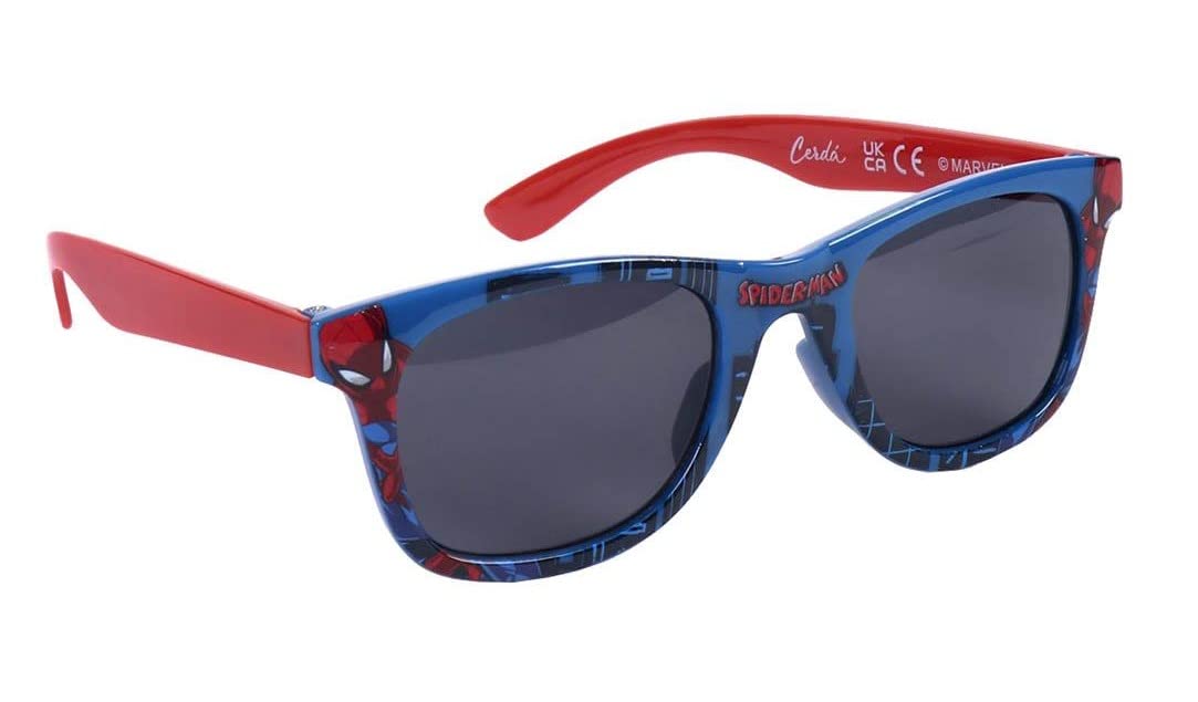 Spiderman Gafas de Sol y Gorra Infantil UV 400 Filtro Categoría 3 Talla 2-5 Años Velcro Ajustable Original España