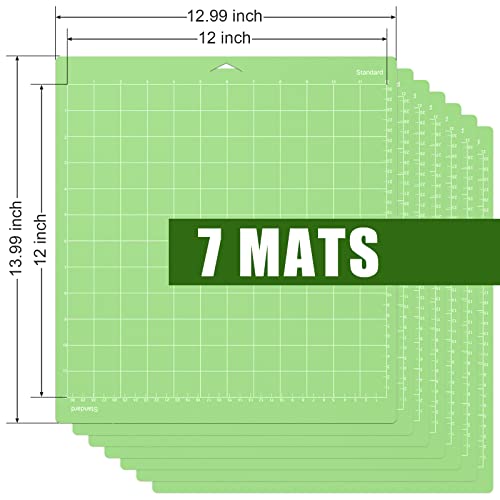 Lzerking Cutting Mat for 7 Pack Accessories and Supplies Standard Replacement Green Cut Pads Cricket Cards for Cutting Machine Maker/Maker 3/Air/Air 2 with Scraper Pick Needle for DIY Project - Thumbnail 5