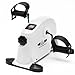 FK Sports Pedal Exerciser, Mini Exercise Bike with Digital Display, Pedal Sit Down Under Desk Bike for Leg Arm Foot, Small Cycle Equipment for Home (White)